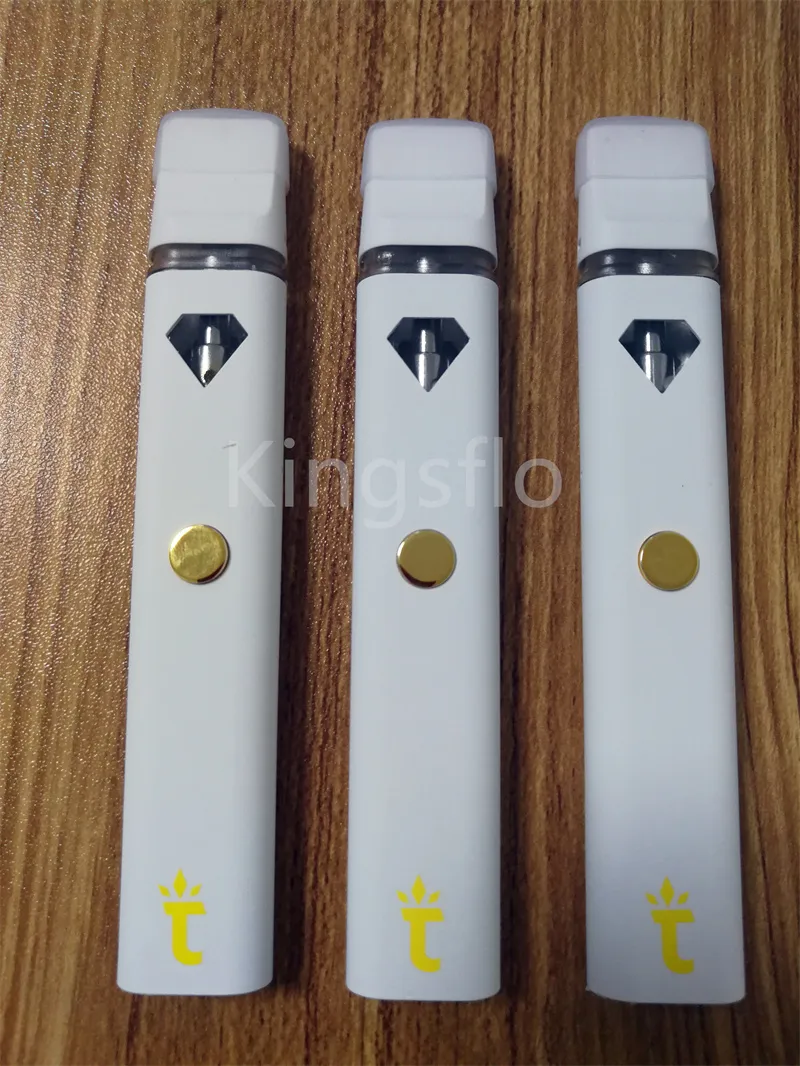 Torch Disposable Vape Pen E-cigarettes 2ML Empty Cartridge 350mAh Vapes Ecigs USB Rechargeable Vapor with Packaging