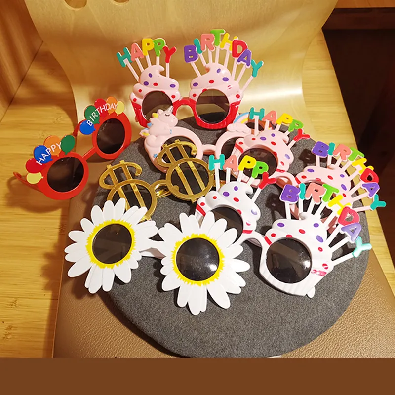 Party Supplies Children's Birthday Party Girlions Ball Decoration Dollar Daisy Glasses Frame