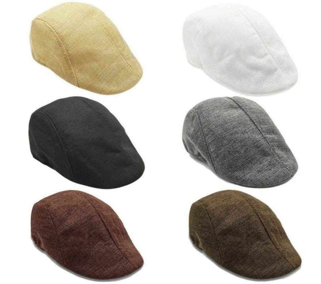 Berets Solid Color Vintage Sboy Caps Gatsby Hats ля