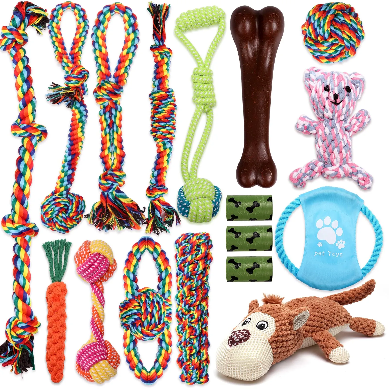 Dog Toys Chews Chew For Aggressive Chewers Puppy Teething Rope Tug Of War Drop Delivery 2022 Packing2010 Amzqo