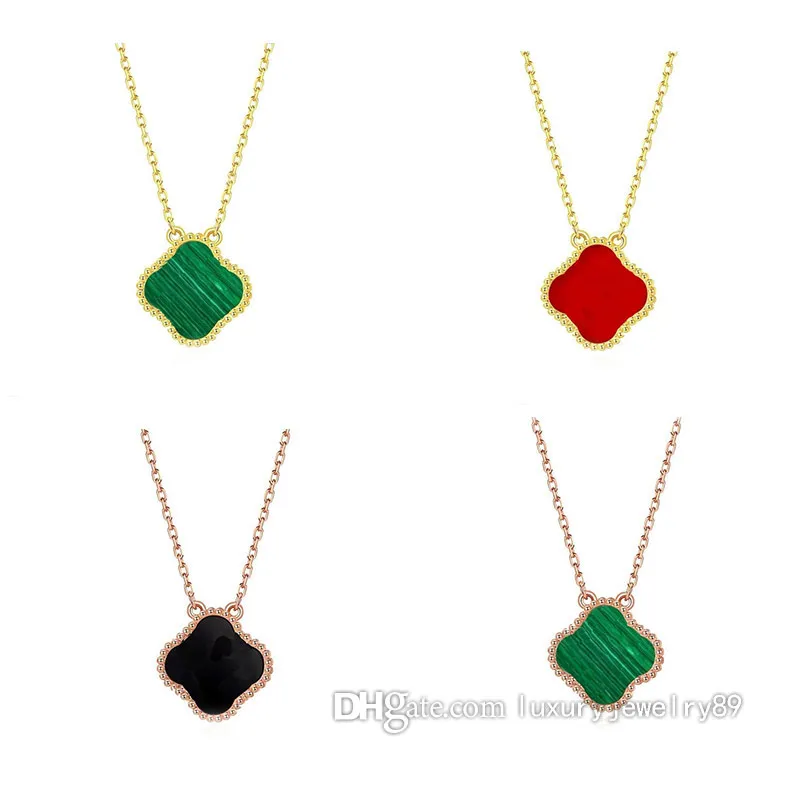 Collier de luxe de trèfle à quatre feuilles de mode pour femmes bijoux de créateurs pour femmes colliers de créateurs en or cadeau de Noël de la fête des mères de la Saint-Valentin collier de luxe