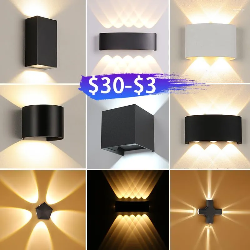 Wall Lamp IP65 Led Waterproof Interior Light A85-265V Indoor Outdoor Lighting For Living Room Bedroom Stairs Home Decor