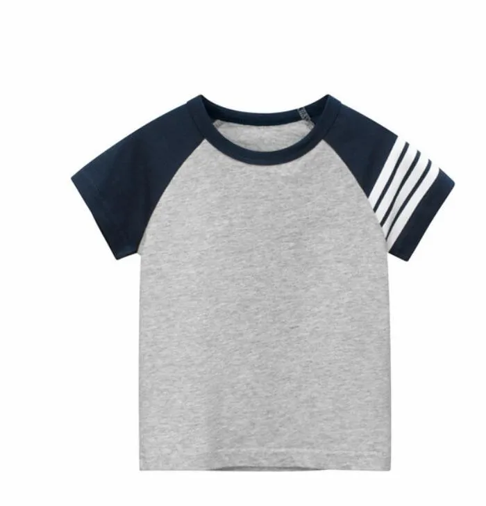 Kinder T-Shirts Kurzarm T-Shirt Baby Jungen Mädchen T-Shirt Top klassisch Buchstabe runder Nacken Kinder T-Shirt Kleidung