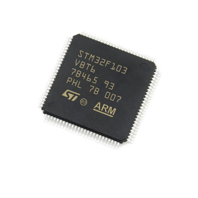 Nieuwe originele geïntegreerde circuits MCU STM32F103VBT6 STM32F103 IC CHIP LQFP-100 72MHz 128KB Microcontroller