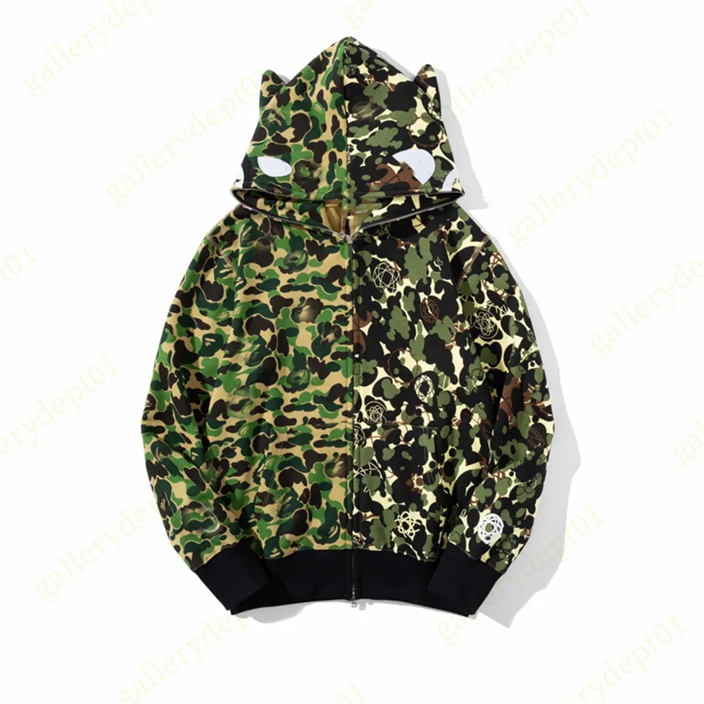 Löst fit Green Designer Hoodie Mens Hoodies Hooded Blue Sweatshirts Män och kvinnor med samma avsnitt av lösa tröjor Pullover Hoody Camo Hoodys