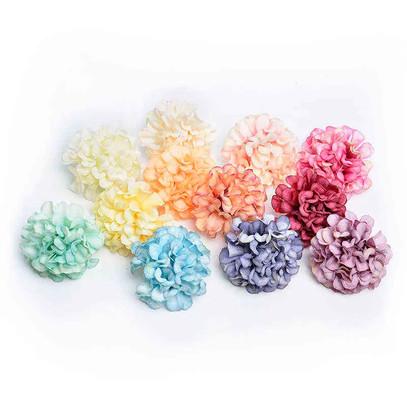 Faux Floral Verdure 10 Pcs 45 Cm Fleur Artificielle Soie Hortensia Fleur Pour La Fête De Mariage Décoration De La Maison DIY Couronne Boîte Cadeau Scrapbook artisanat J220906