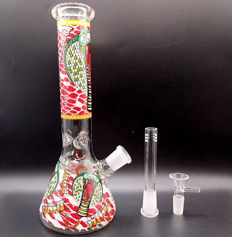 8,5 inch kleurrijke glazen water Bong Hookahs met vrouwelijke 18 mm gewricht Super dikke rookpijpen Recycler