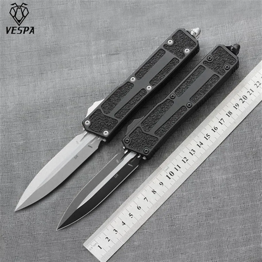 Vespa jia Chong 2 ножа ручка7075 Алуминий 154 см D E Blade Outdoor EDC Hunt Tactical Tool Ужин кухонный нож170Q261T2134
