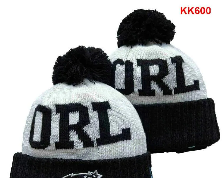 ORL Beanie North American Basketball Team Side Patch Winter Wool Sport Knit Hat Skull Caps