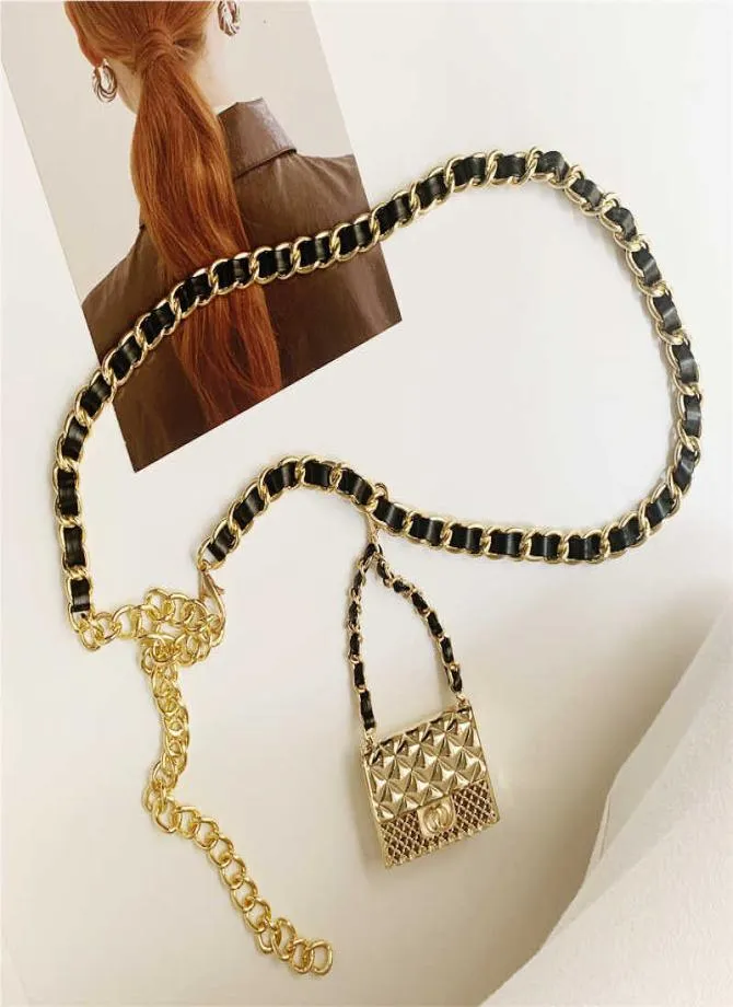 Тенденция мода Ceinture Femme Luxury Designer Designer The Chain Chain Bag Bag Can Opene