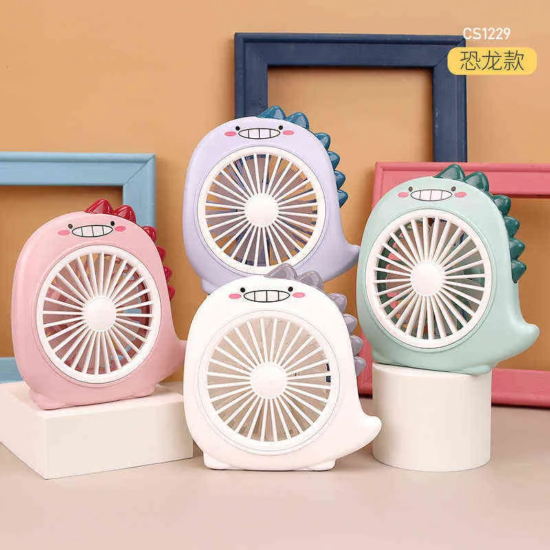 Electric Fans Cartoon Dinosaur Fan Student Pocket Outdoor Portable ...
