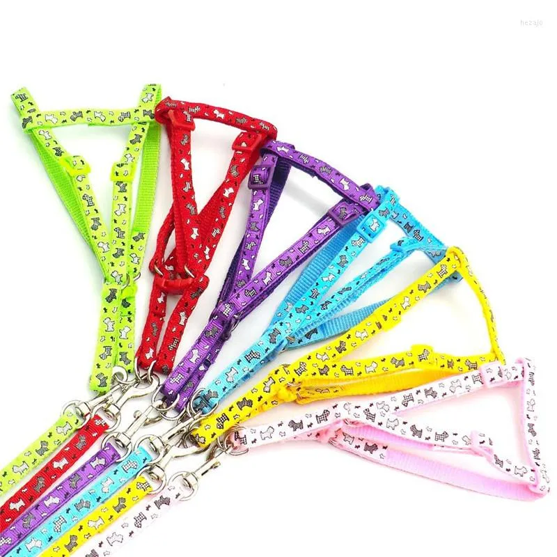 Dog Collars 1.0 120cm Harness Suit Small Cat Leash Rope Adjustable Fashion Patch Chest Strap Chain Cats Products