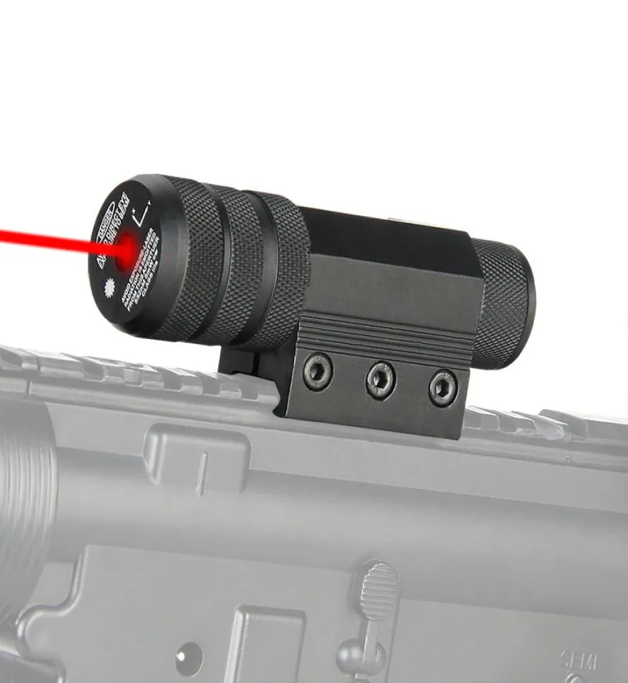PPT Itmes Tactical Red Laser Scope Sight with Mount Black Color för att skjuta jakt Airsoft CL200039