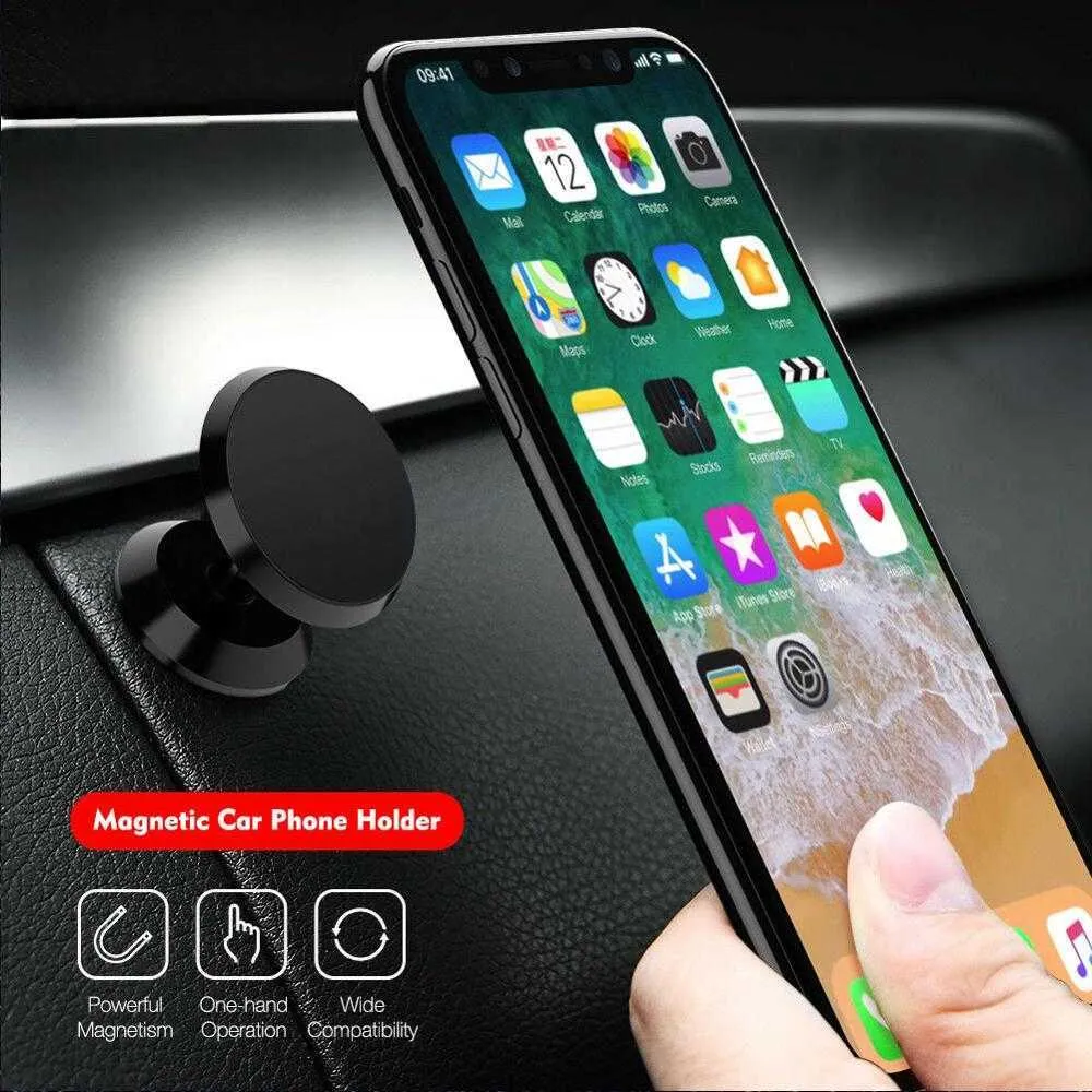 Supporto magnetico per telefono per auto GPS universale da 360 gradi per telefono cellulare con supporto magnetico per presa d'aria per iPhone X 11 7 8 Samsung