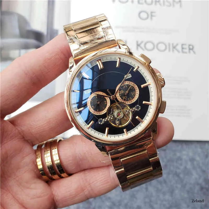 Top Brand Automatic Watch Mens Business Luxury Mechanical Wristwatches vattentäta timepieces
