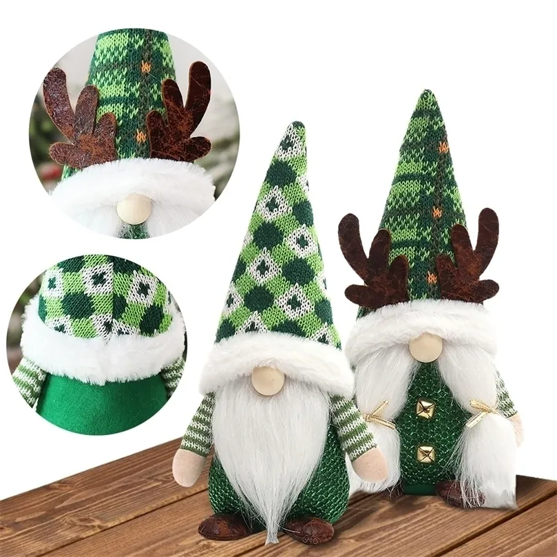 Party Decoration Santa Claus Elf Christmas Ornaments Faceless Doll 2023 Year Gift Merry Christmas Ornaments Navidad Noel Decor #t2p 220908