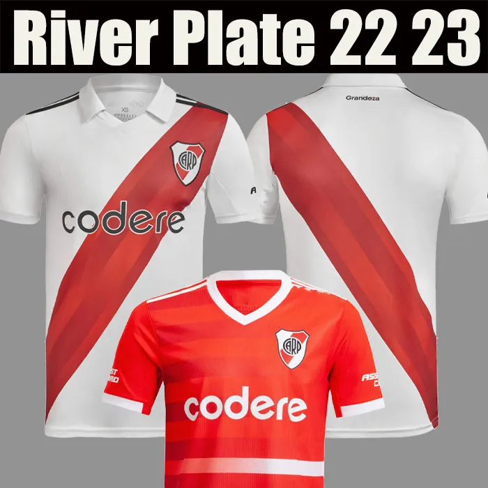 22 23 River Plate voetbalshirts QUINTERO DE LA CRUZ SUAREZ BORJA SOLARI BELTRAN LONDONO ZUCULINI PALAVECINO ARCO 2021 2023 thuis uit voetbalshirt