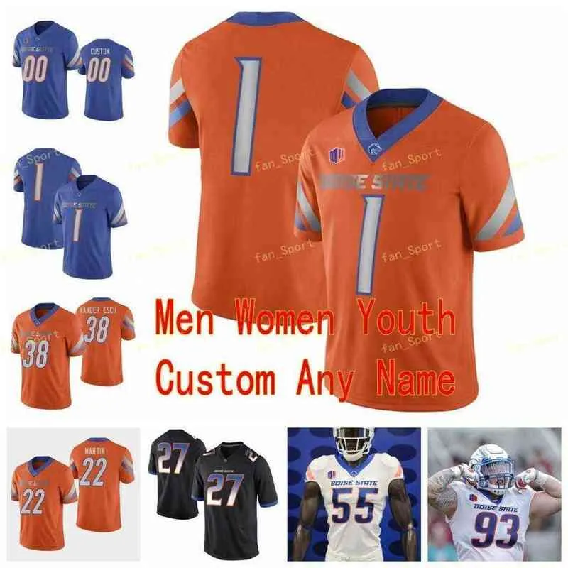 American College Football Wear College NCAA College Jersys Boise State Broncos 27 Jay Ajayi 34 Robert Mahone 38 Leighton Vander Esch 4