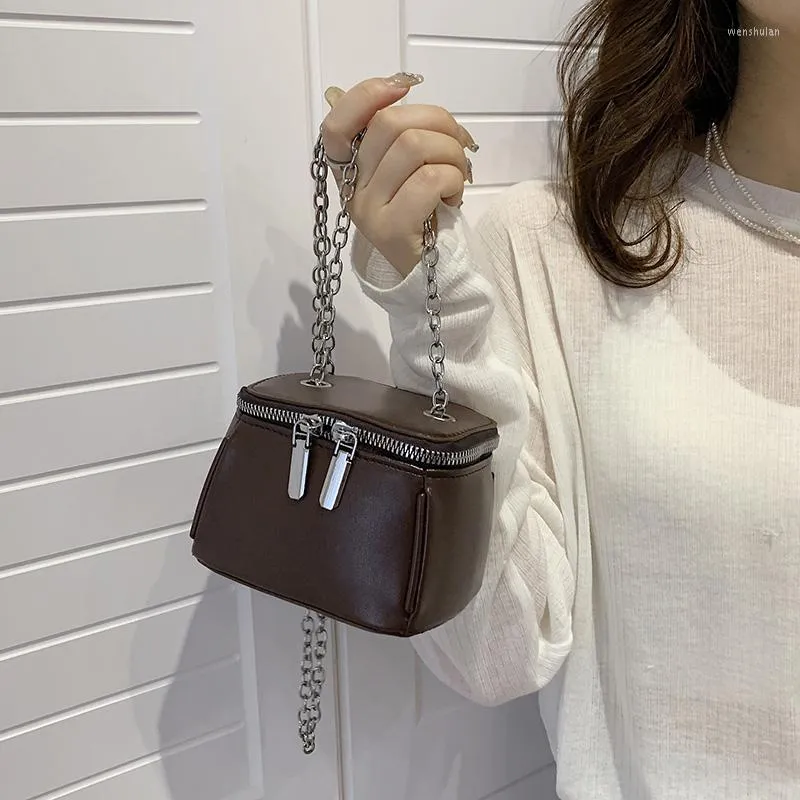 Evening Bags Fashion Women Chain Messenger Crossbody 2022 Female Designer Handbags And Purses Ladies Phone Wallet Box Sling