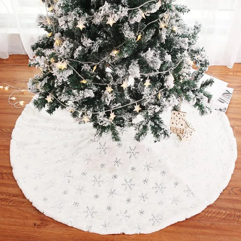 Dekoracje świąteczne Kreatywna spódnica drzewa 78 cm 90 cm 122 cm stopy dywan dywan mata Rok Home Party Materiały