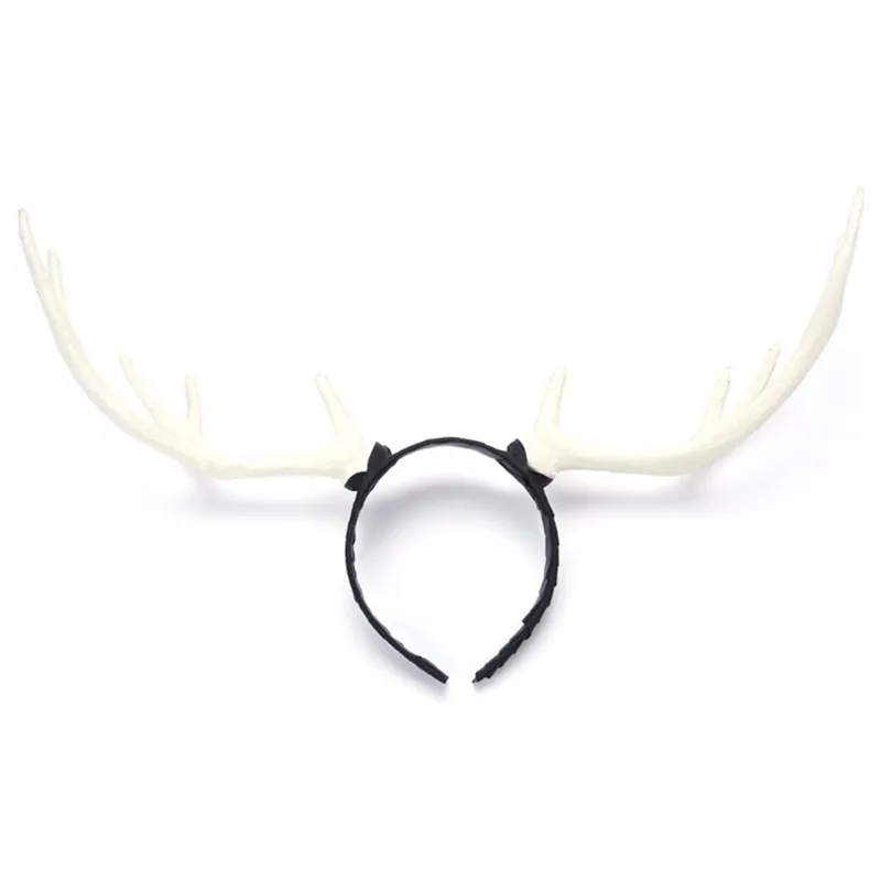 Weihnachts-Rentiergeweih-Stirnband – Gold, Mit Glöckchen, 13x10 Cm, Für Frauen & Mädchen
