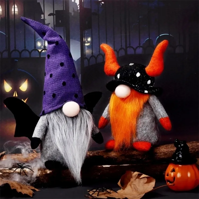 Decorazione per feste Decorazione di Halloween Bambole gnome Decorazioni per bambole senza volto per la finestra del camino Regalo di festa di Halloween per la mensola della finestra del camino 220908