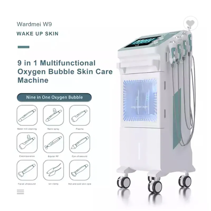 Hydro Dermabrasion sous vide, eau nettoyante pour le visage, Machine à Jet d'oxygène, nettoyeur de pores, Microdermabrasion