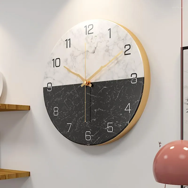Wall Clocks Quiet Modern Metal Watch Nordic Design Bedroom Free Shiping Home Klok Woonkamer Accessories