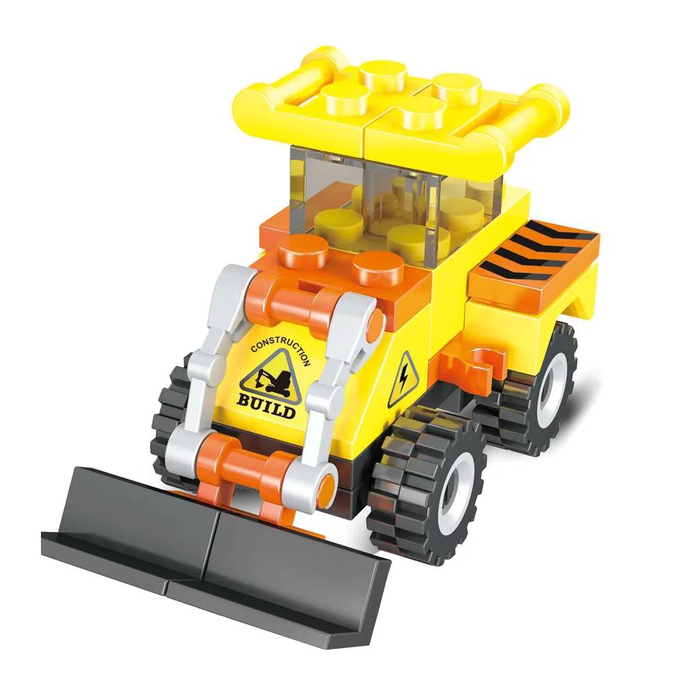 Vehicle Small 1000 Pieces Classic DIY Bricks Building Blocks Toys for Kids Educational Safe Material with Wheel Tire