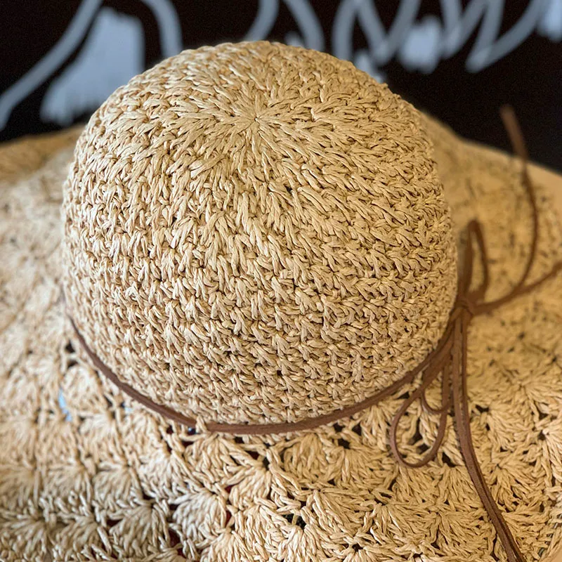 Handmade Straw Woven Japanese Summer Straw Hat Sun Protection With