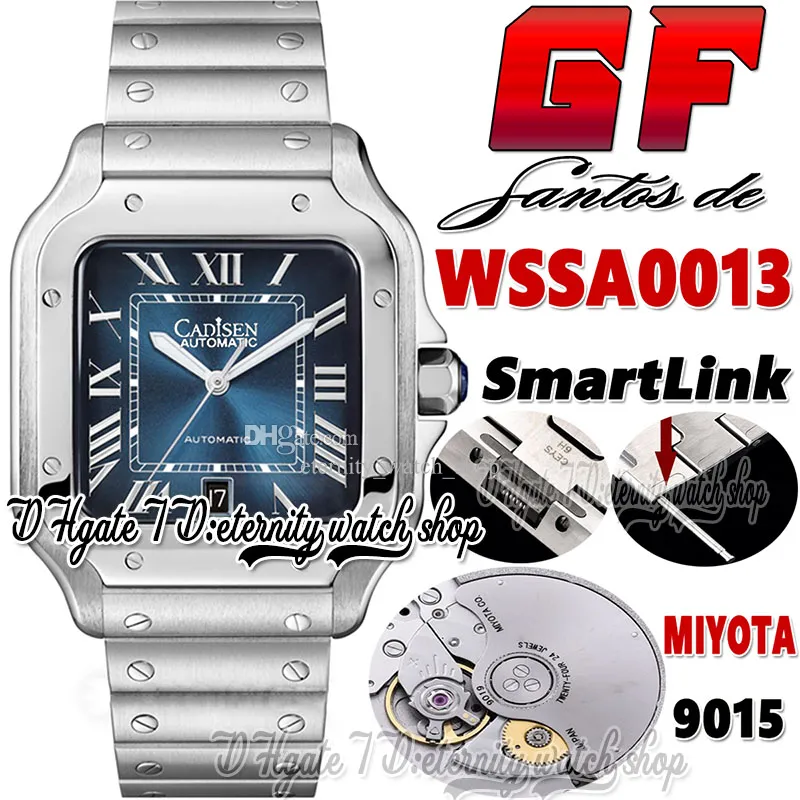 GF V3 GF0013 MENS Watch Japan Miyota 9015 Automatyczne mechaniczne niebieskie markery rzymskie Bransoletka ze stali nierdzewnej 2022 Super Edition Eternity Watches