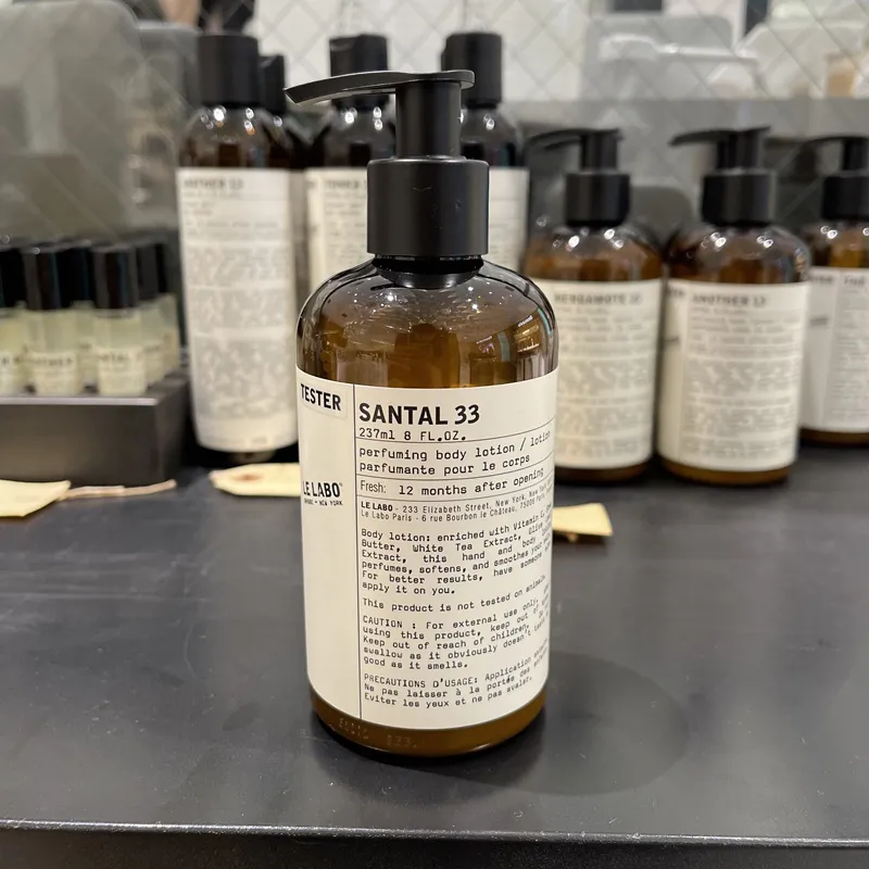 Lo￧￣o corporal de perfuma￧￣o de le labo 237ml Santal 33 Bergamote 22 Rose 31 O noir 29 Outra 13 marca de Nova York Longa Fragr￢ncia Longa Creme de Creme Fast Ship