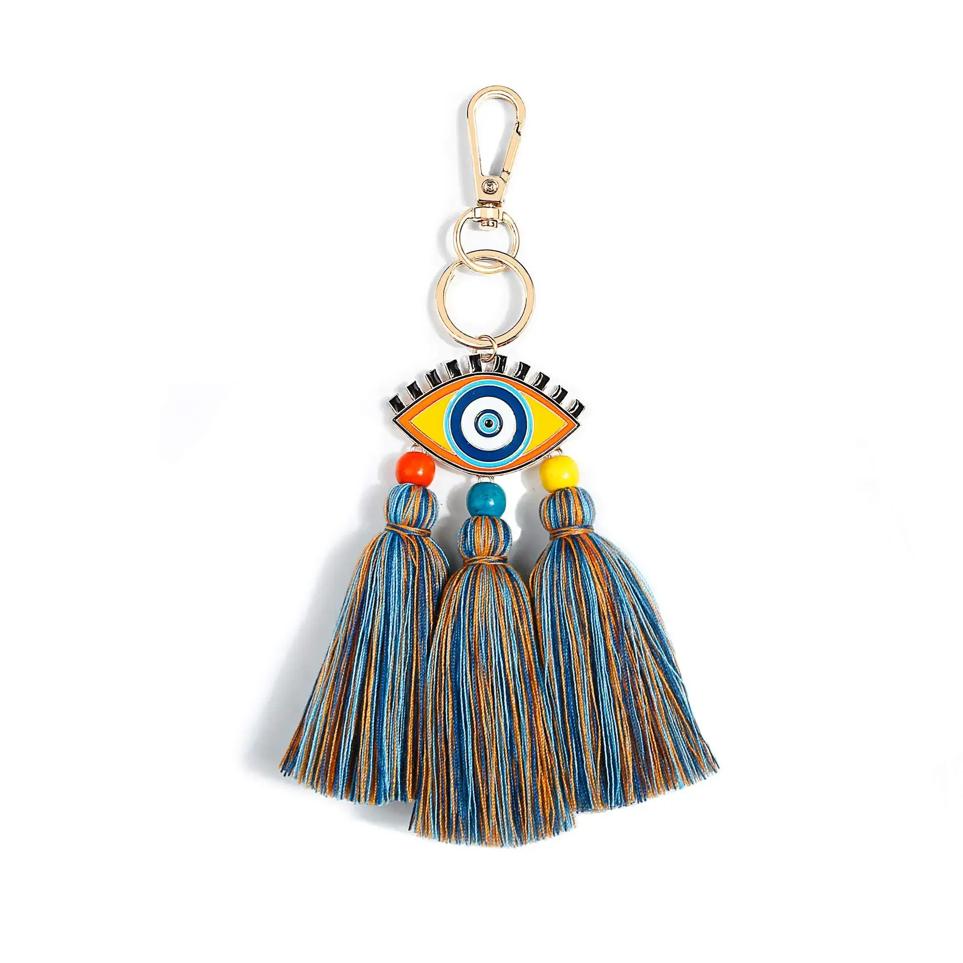 Key Rings L Evil Eye Tassel Keychain Boho Purse Charms For Handbags Women Bag Decor Drop Delivery 2022 Sexyhanz Amree