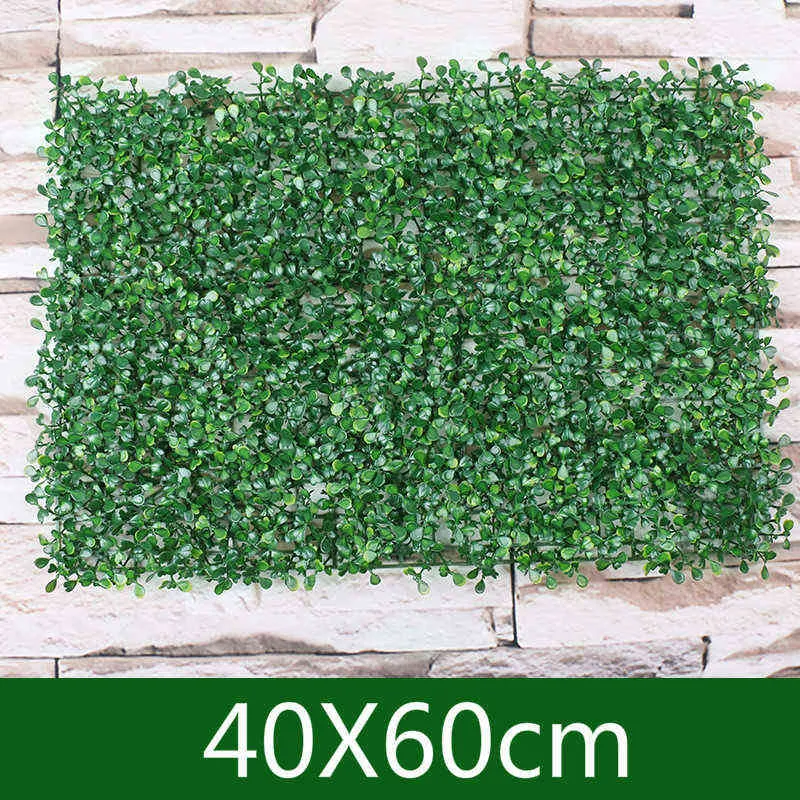 Künstliches Blumengrün, 40 x 60 cm, künstlicher Mailand-Gras-Teppich, künstliches Gras, Simulation von Kunststoffpflanzen, Rasen, Hotel, Zuhause, Hochzeit, Hintergrund, Wanddekoration, J220906