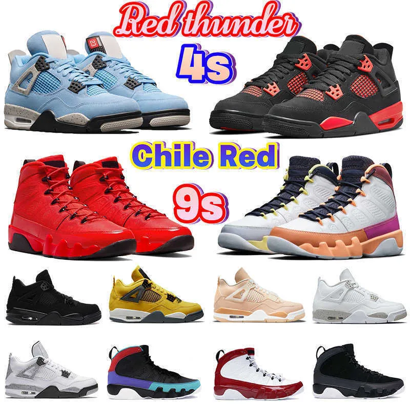 Boots Sandals Fashion 9 9S Chile Red Thunder 4 4S Basketball Shoes Uniber