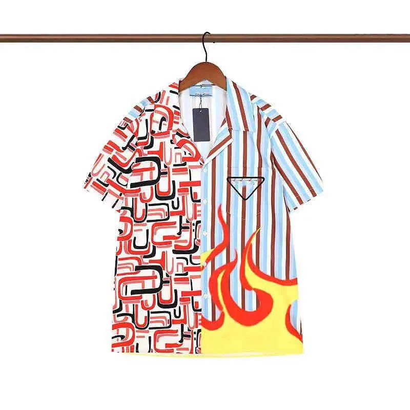 Men's T-Shirts 1 High quality men's T-shirt summer Polo business short sleeve V-neck stripe color casual cotton shirt fashion designer