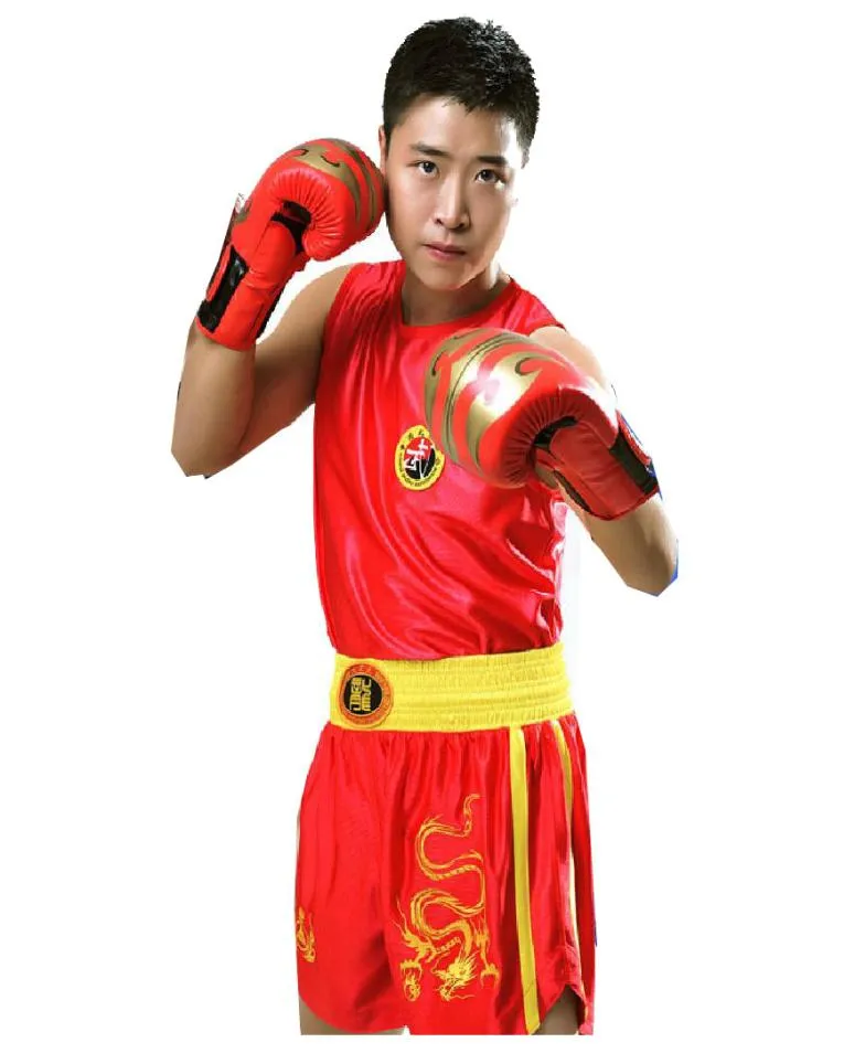 남자 권투 저지 유격수 상단 슈트 wushu sandamuay thaiboxeommataekwondo 짧은 바지의 옷 스포츠웨어