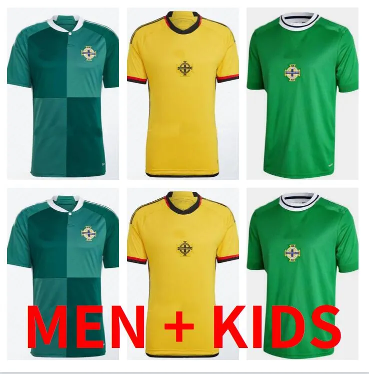 Thaïlande 2022 2023 Maillots de football d'Irlande du Nord 22 23 ACCUEIL BLEU EVANS LEWIS Saville MAGENNIS MCNAIR Ballard HOMME ENFANTS kits FEMMES football