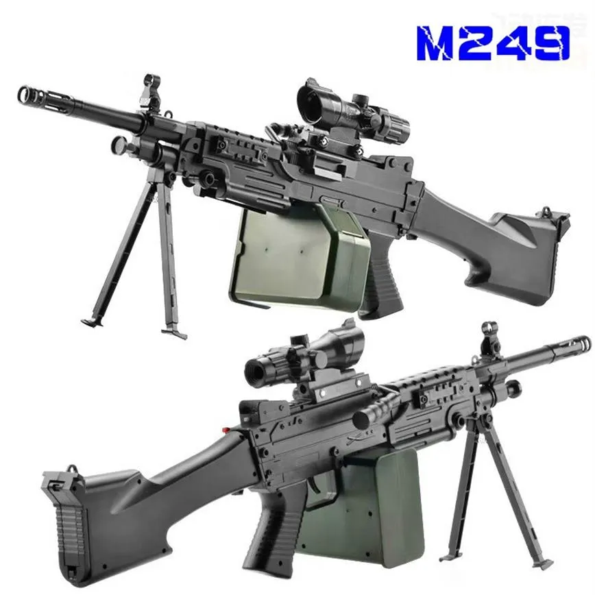 M249 Electric Firing Paintball Toy Gun Automatic Submachine Heat