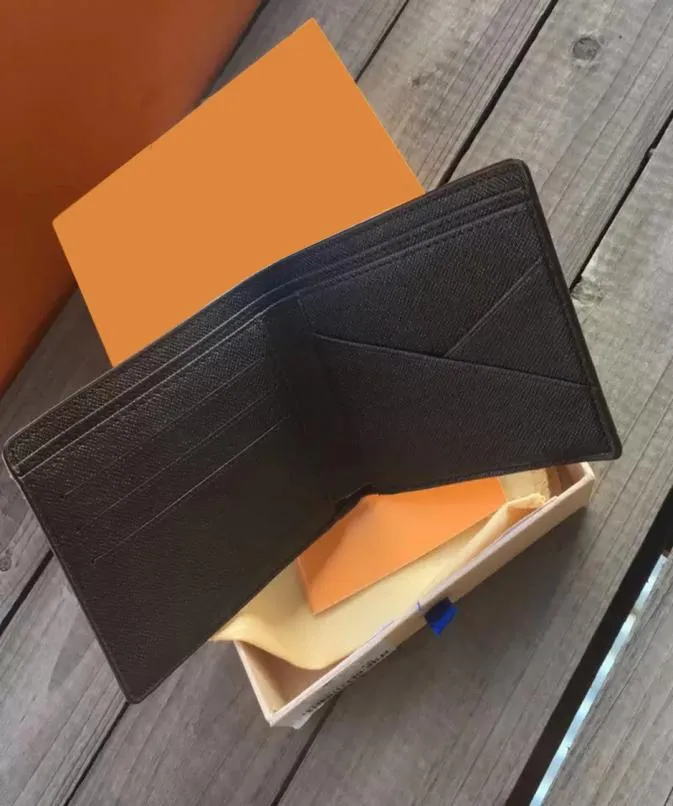 حقيبة المصممين Men039s محافظ مع صندوق الأزياء الكلاسيكية حامل البطاقة مخطط