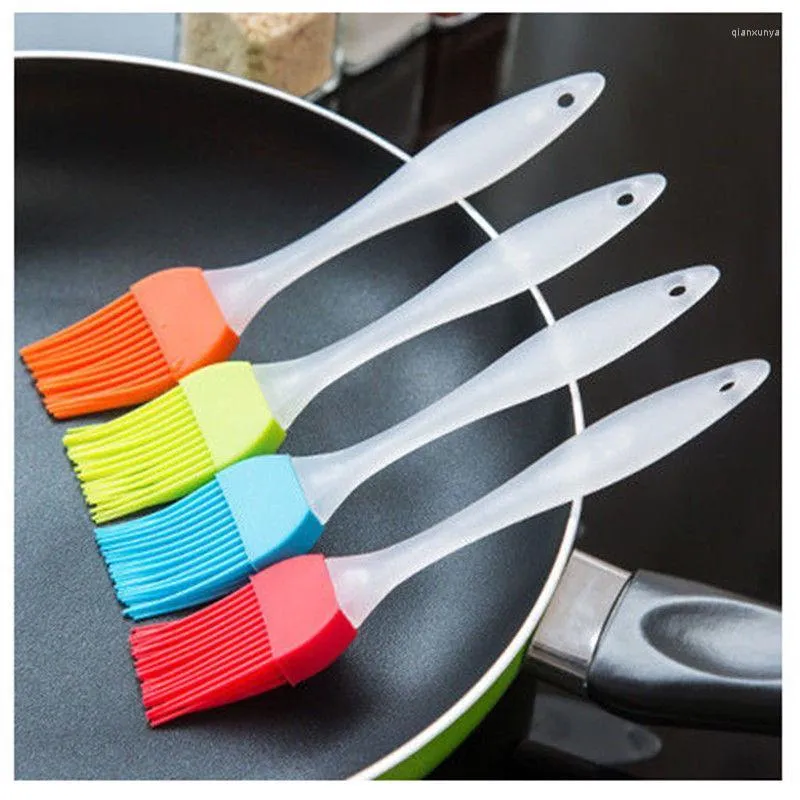 Outils de cuisson Silicone Ustensiles de Cuisson Pain Cuisson Brosses Pâtisserie Huile BBQ Badigeonner Brosse Outil Couleur Aléatoire