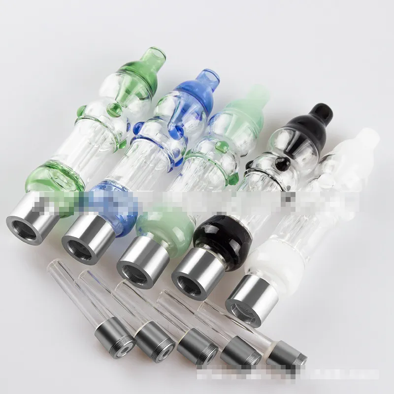 Smoking Accessories Mini Glass Nector Collector Kit Inner Perc Mouthpieces with 10mm Quartz Nail