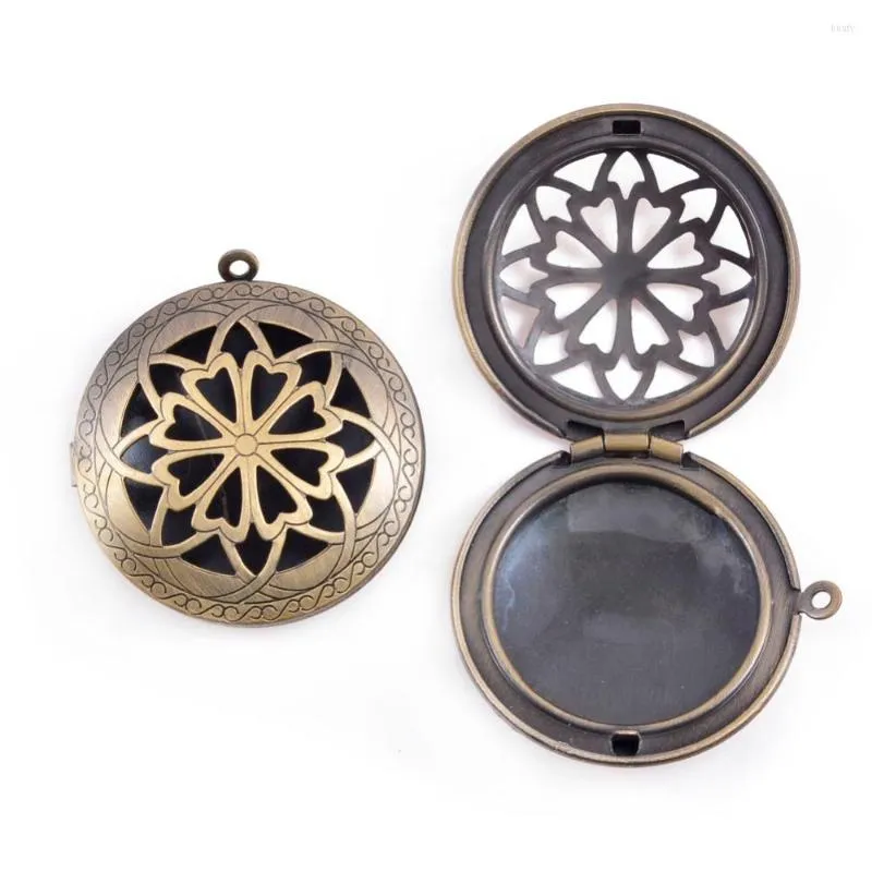 Подвесные ожерелья 5pc антикварный серебряный цвет Полый посуда