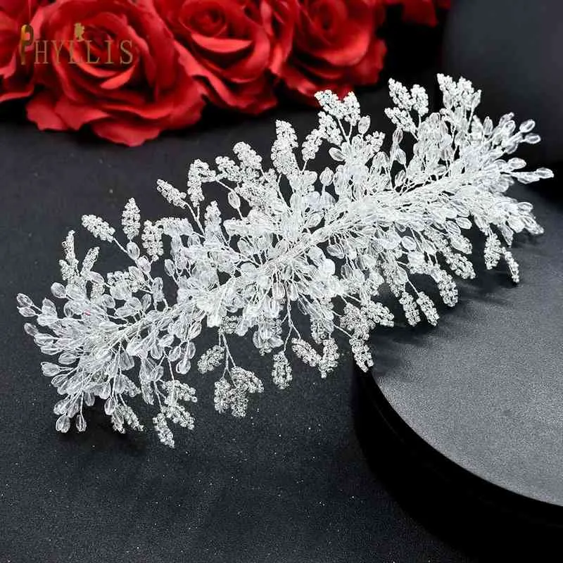 Bröllopshårsmycken A315 Crystal Bridal Headdress Design Headpiece For Women Tiaras Bröllop pannband Pageant Prom Wedding Hair Jewelry Queen Crown T220907