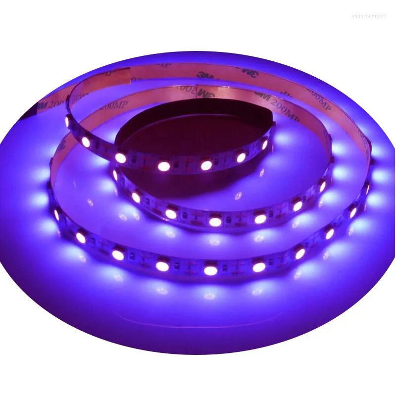 Tiras 5m SMD 2835 UV Purple LED Strip DC 12V 60LEDS/M 120LEDS/M Fluorescent Party Waterproof