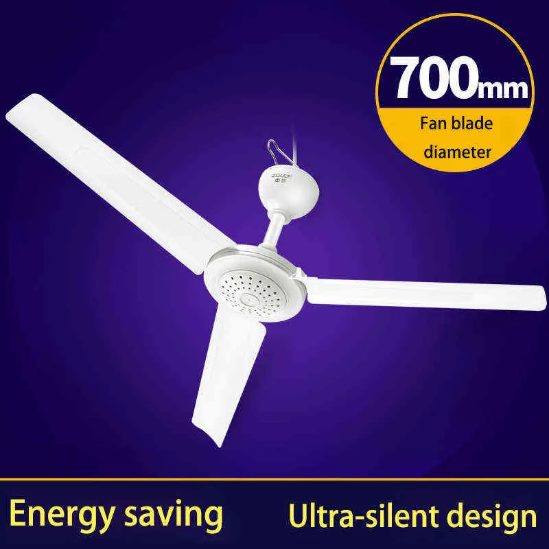 Электрические вентиляторы висят вентиляторы потолочный вентилятор сильный ветер для спальни кухня гостиная 3 лезвия диаметр 1050 мм с низким шумом.