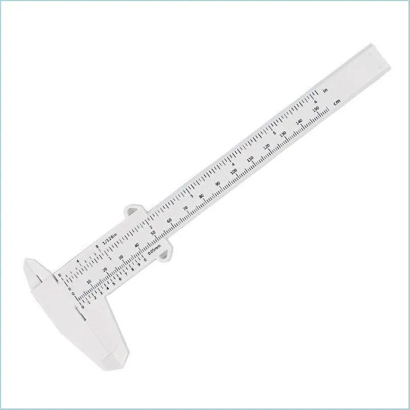 Other Permanent Makeup Supply See Pic Permanent Makeup Supply Portable 150Mm Plastic Eyebrow Measuring Vernier Caliper Tattoo Microbl Dhnyx