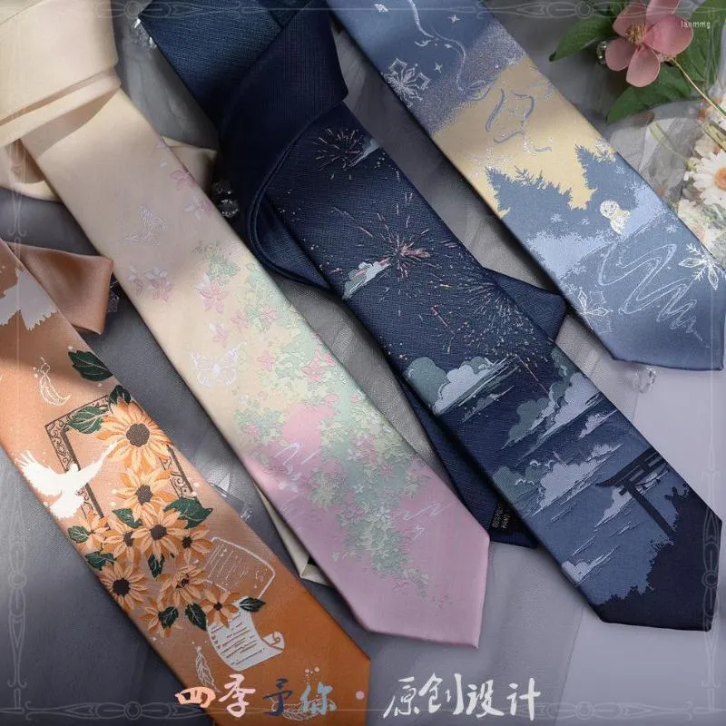 Party Masks Autumn Winter Anime Ties Cosplay Lolita JK Uniform Harajuku Cartoon Tie Neck Kawaii Kl￤dtillbeh￶r Rekvisita