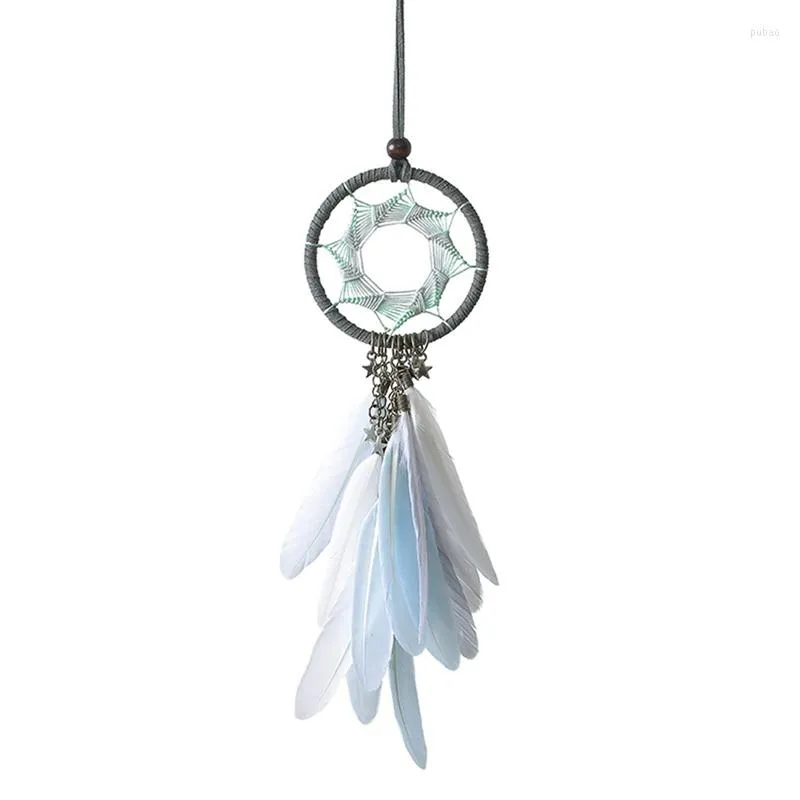 Interiördekorationer Creative Dream Feather Car Ornaments bakspegel Spegel hängande hänge Accessorie Decoraction Home Decor Gift for Girls