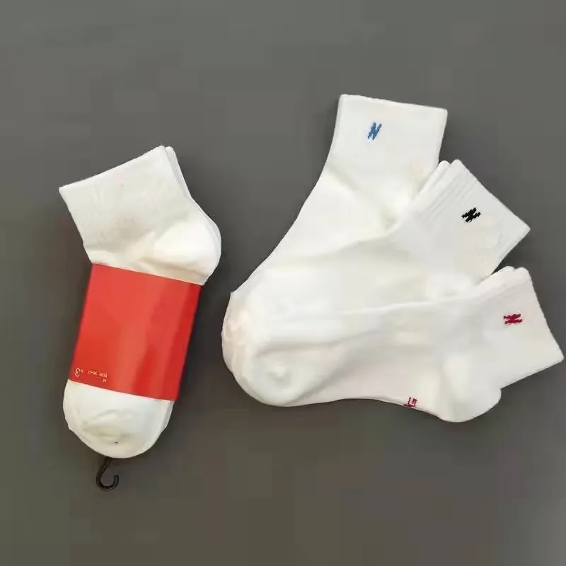 3 Color Print Mens Socks Fashion Hook Socking High Quality Letter Breathable Cotton Wholesale Jogging Basketball Football Sports Sock